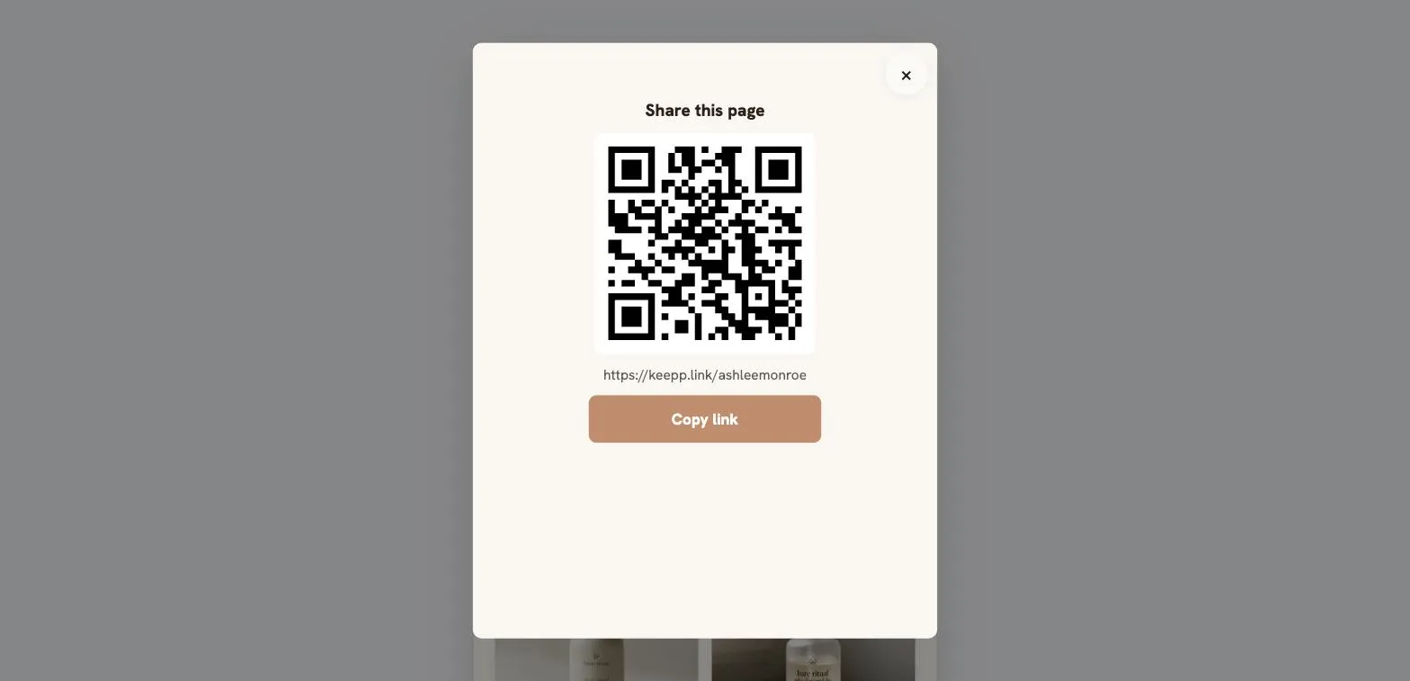 Screenshot — share-qr